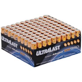 Ultralast ULA100AAAB ULA100AAAB Alkaline AAA Batteries, 100 Count