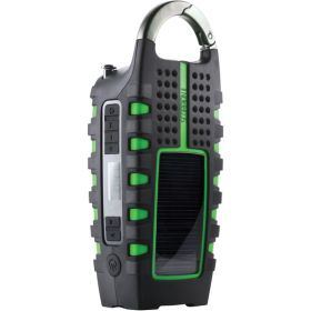 Eton NSP101WXGR Scorpion II AM/FM/NOAA Weatherband Radio and Flashlight, Black and Green