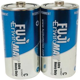 FUJI ENVIROMAX 3200BP2 EnviroMax C Extra Heavy-Duty Batteries, 2 pk