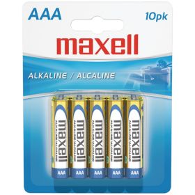 Maxell 723810 - LR0310BP AAA Alkaline Batteries (10 Pack)