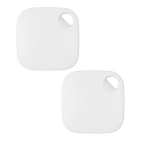 eco4life ES001(2PK) Bluetooth Tracker Smart Tag for Apple Find Me App, White, 2 Count, ES001