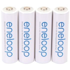 Panasonic BK-3MCCA4BA eneloop Rechargeable Batteries, AA (4 Pack)