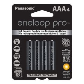 Panasonic BK-4HCCA4BA eneloop Rechargeable XX Batteries, AAA (4 Pack)