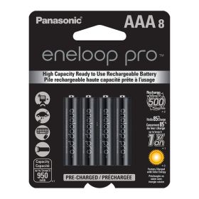 Panasonic BK-4HCCA8BA eneloop Rechargeable XX Batteries, AAA (8 Pack)