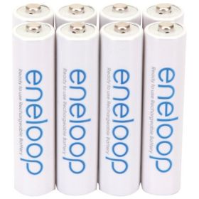 Panasonic BK-4MCCA8BA eneloop Rechargeable Batteries, AAA (8 Pack)