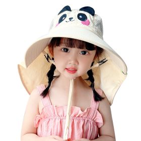 Girls Sun Hat Baby Beach Hats Boys UPF 50+ Kids Summer Protection Cap (Color: Beige)