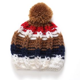 Baby Hand - made Colorful Lovely Wool knitted Hat for Studio Shooting, Outdoor Travel (Color: White)